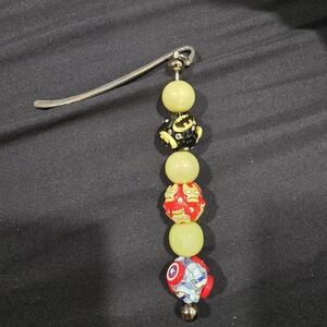 Superhero Beaded Keychain